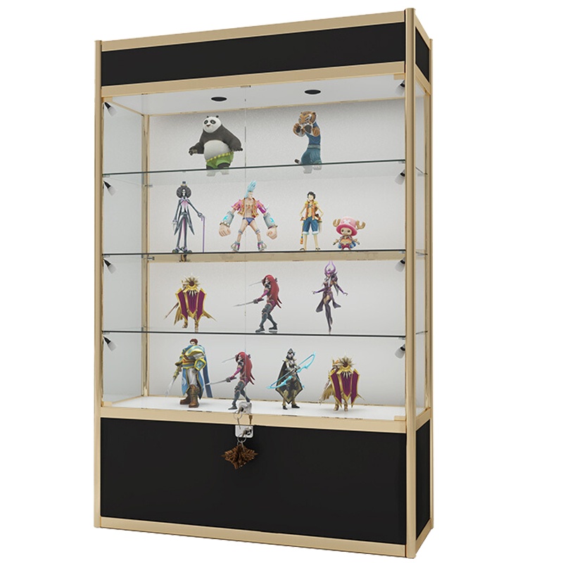 欧宝美玻璃展示柜手办柜礼品展柜烟柜陈列柜货架模型产品展示架烟柜酒柜高柜