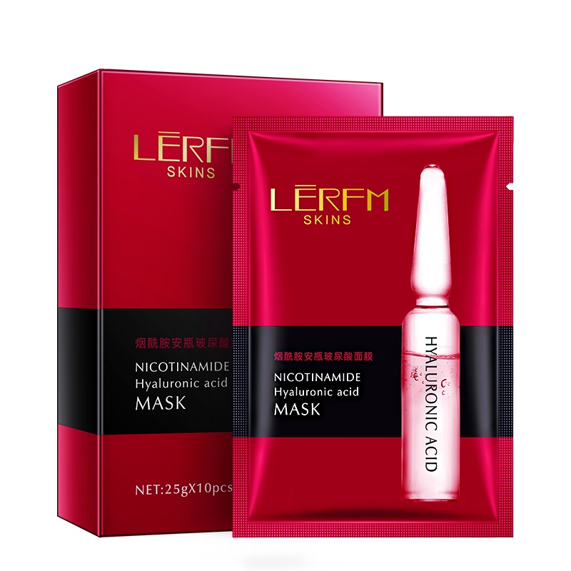 [买1送10片]LERFM烟酰胺安瓶玻尿酸面膜10片