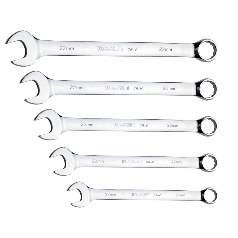 科信(kexin)全抛光铬钒钢两用扳手 开口扳手梅花扳手 21mm KX63021A 2支