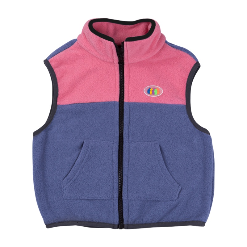 龙之涵(LONGZHIHAN)童装儿童摇粒绒马甲女童背心男童坎肩保暖亲子马甲背心