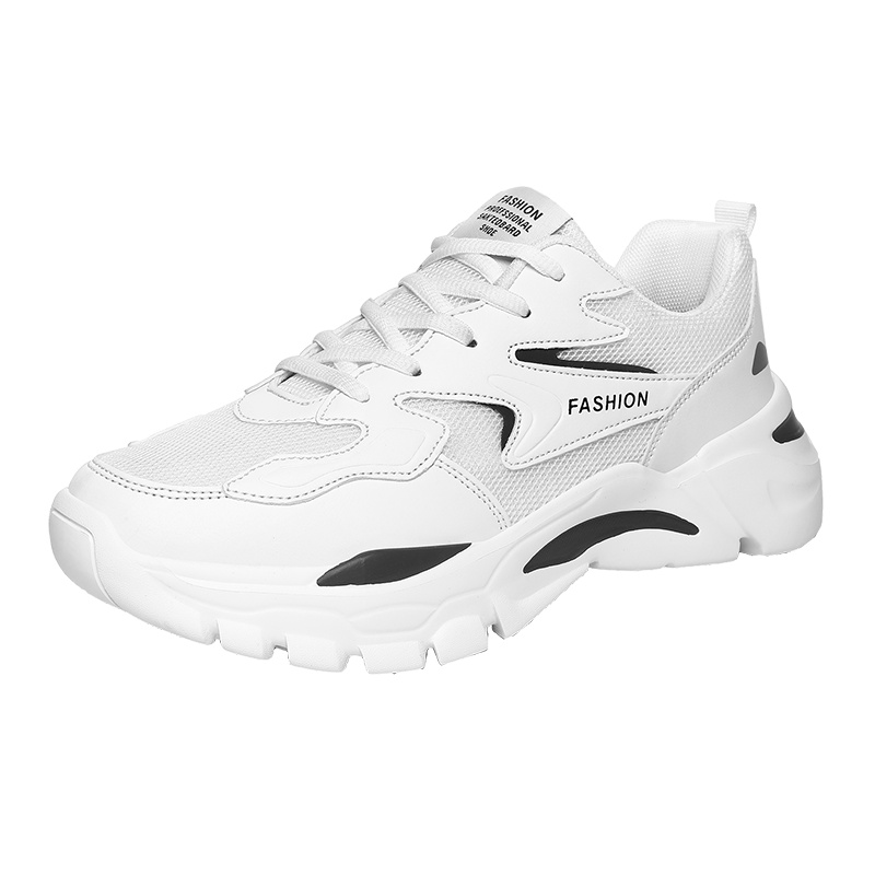 博迈伦秋冬款老爹鞋男系带低帮鞋网面男鞋休闲鞋时尚运动鞋YM-9006