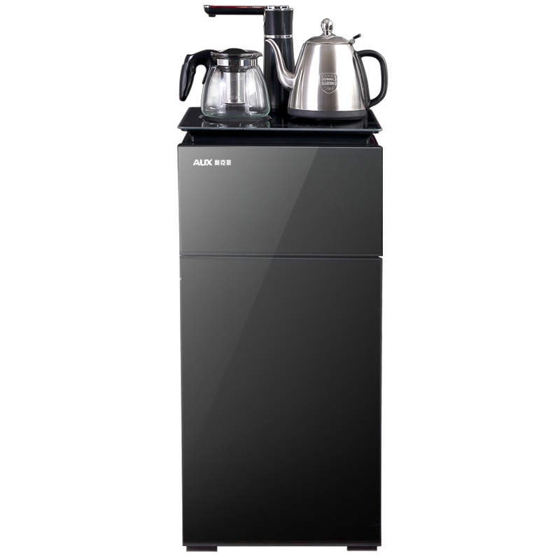 奥克斯/AUX 茶吧机 立式 YCB-R 家用养生茶吧 尊享黑色 温热型饮水机 下置式 半自动上水 柜式 童锁 茶饮机