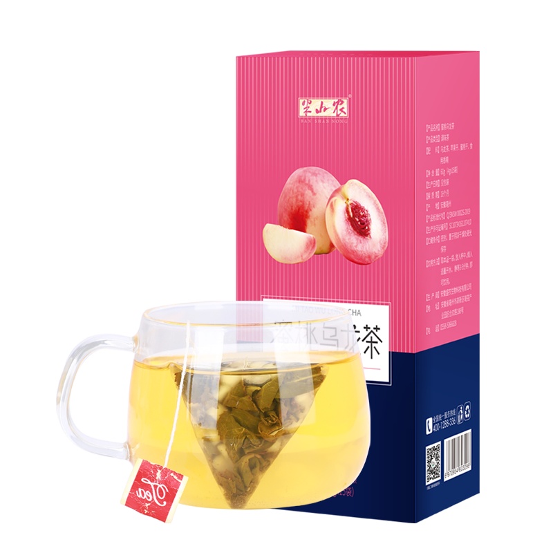买1送1]半山农 蜜桃乌龙茶 袋泡水果茶果粒茶花果茶 白桃乌龙茶包 60克(4克*15袋)
