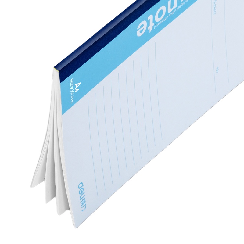 得力(deli) 7658-A4/60页无线装订本10本 笔记本本子记事本软抄本日记本颜色随机