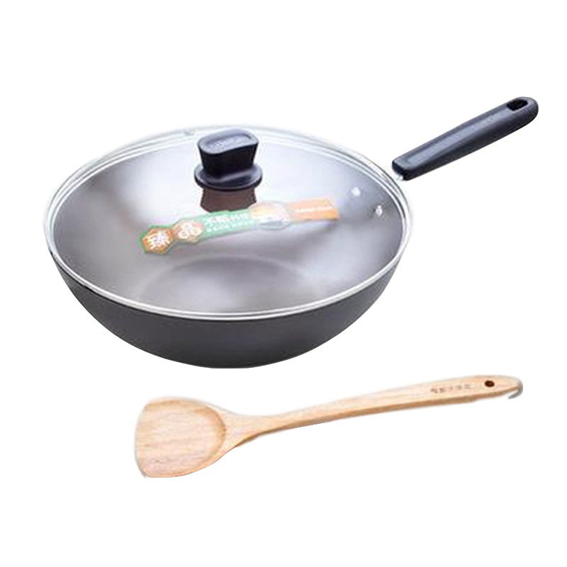 苏泊尔/SUPOR PC30Y4臻晶炒锅不粘锅少油烟锅30cm电磁炉燃气适用健康炒锅铝合金基材