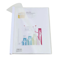 齐心COMIX Q310-1超省钱拉杆夹 A4抽杆式30张颜色随机 10个/包