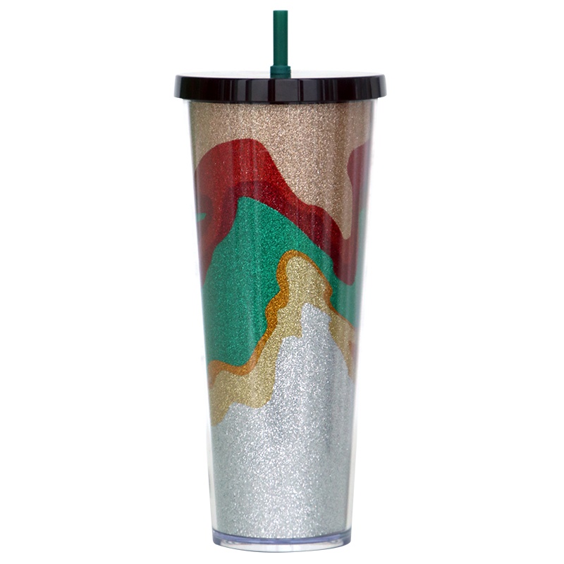 [沙滩流沙]星巴克(Starbucks)夏日海滩流沙水杯709ml 星巴克杯子 杯具 美国进口