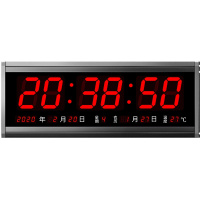挂钟/闹钟 家用电子钟 数字大屏挂墙时钟数码万年历 2020年新款