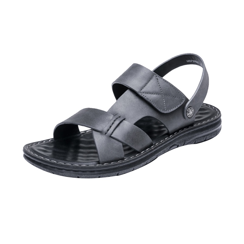 奥康凉鞋夏季透气休闲真皮凉鞋防滑沙滩鞋子