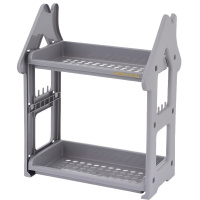 定制洗手台卫生间化妆品整理架子古达塑料桌面浴室洗漱台收纳架厨房置物架