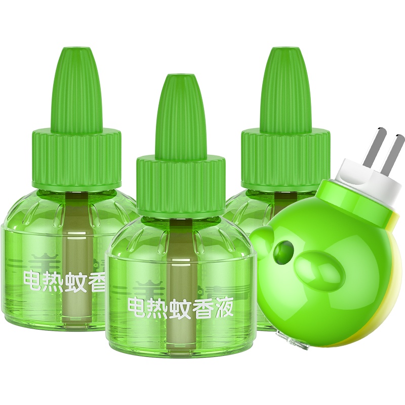 青蛙王子电蚊香液无味婴儿儿童驱蚊器用品新生儿宝宝插电防蚊家用45ml*3+1器