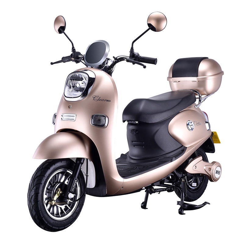 新日(Sunra)电动车 电动轻便摩托车 风雅欧妮电瓶车 成人男女时尚都市代步车 普通尾箱/钢琴黑