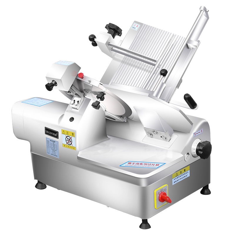 乐创(lecon) LC-Q30 全自动商用切片机牛羊肉卷电动台式不锈钢切肉机 12寸半自动切片机