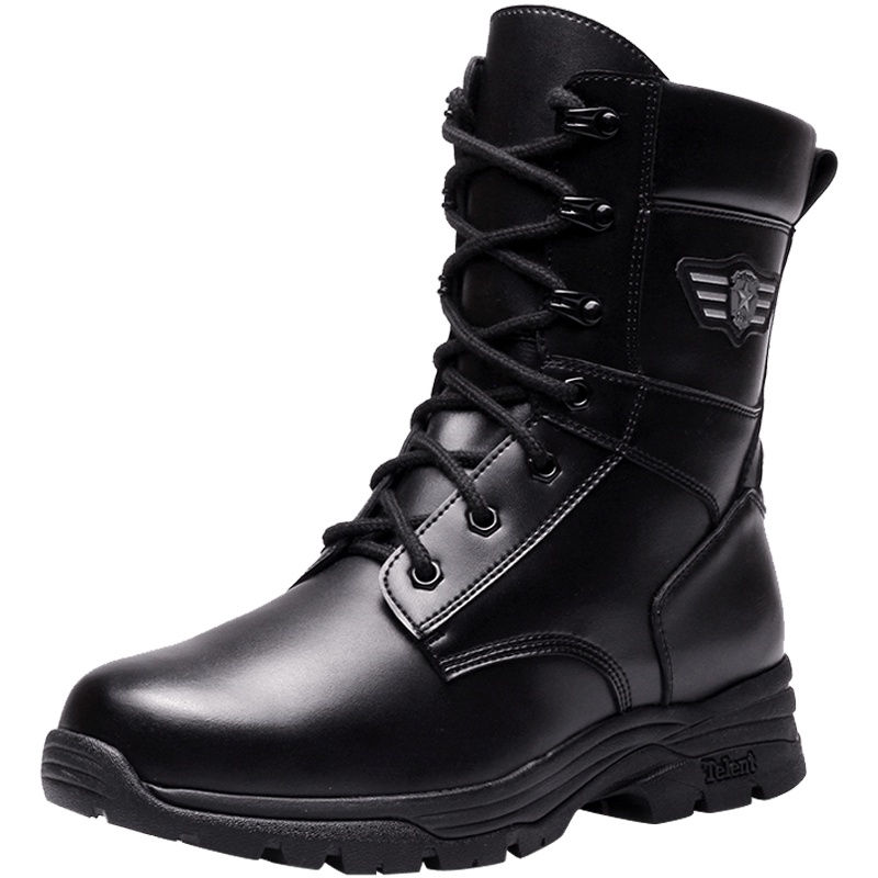 3515强人羊毛靴子真皮男棉鞋保暖皮毛一体男士靴子 QSC8-DSZZ05