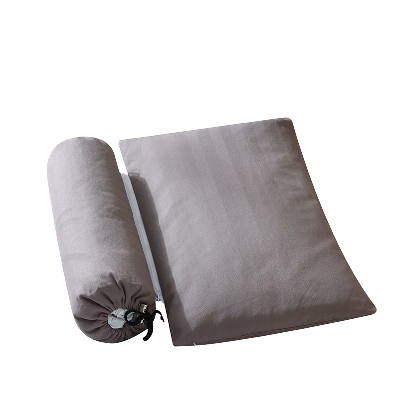 北极绒二合一组合荞麦护颈枕颈椎矫正修复糖果枕芯全棉面料枕芯