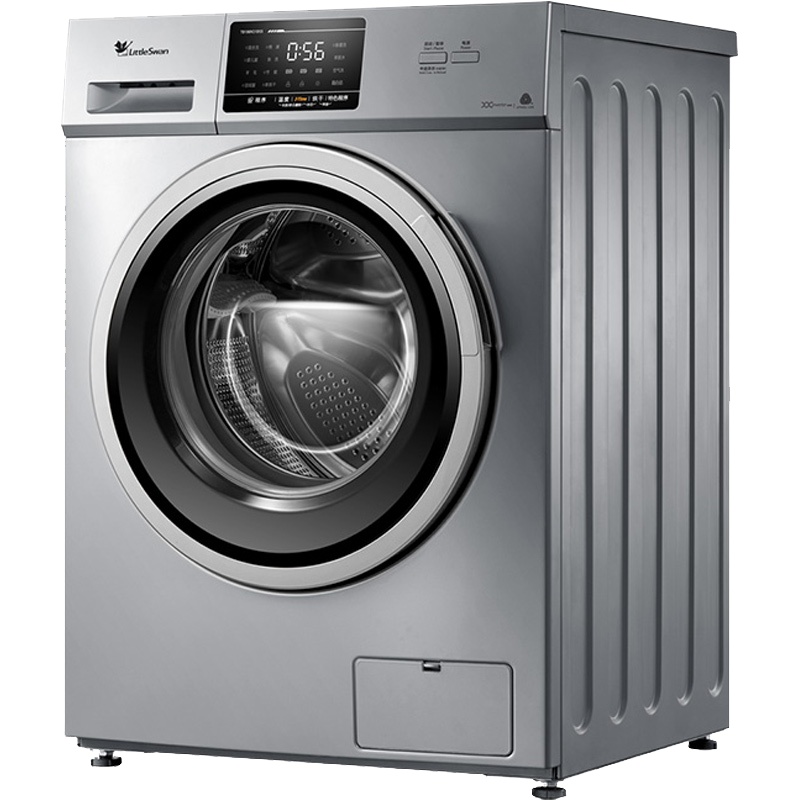 小天鹅(Little Swan) 10公斤全自动洗烘一体变频滚筒洗衣机家用干衣机洗干一体机 TD100V21DS5 银色