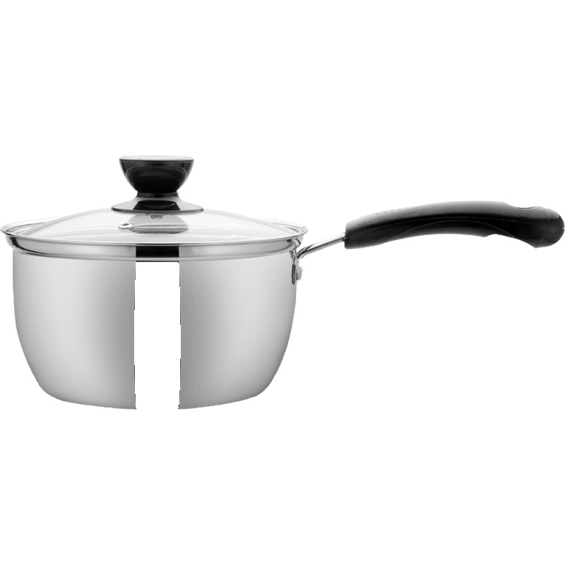 不锈钢304小锅纳丽雅迷你多功能小蒸锅奶锅热奶汤锅家用燃气辅食泡面锅