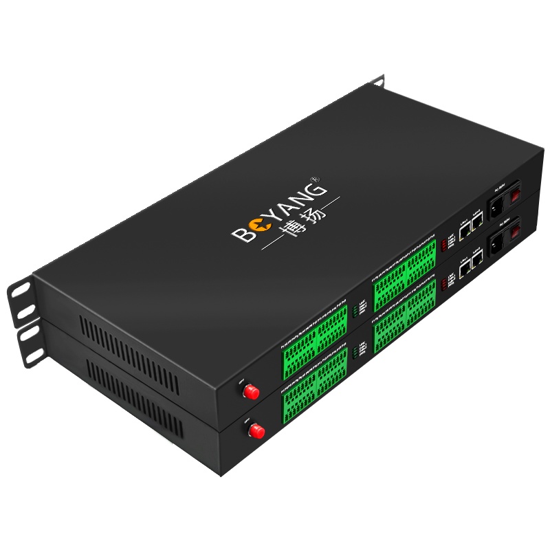 博扬 开关量光端机16路双向开关量+2路网络转光纤红外对射/周界报警/烟感报警/信号报警一对 BY-Ff16E2