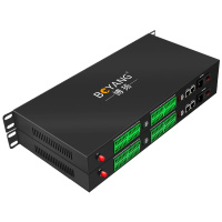 博扬 开关量光端机16路双向开关量+2路网络转光纤红外对射/周界报警/烟感报警/信号报警一对 BY-Ff16E2
