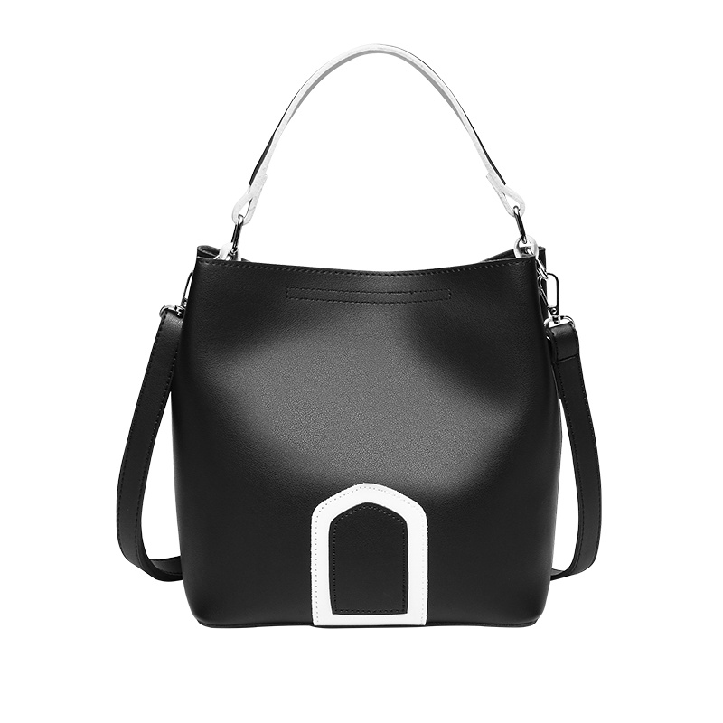 texwood时尚纯色水桶包斜挎包单肩包女包手提包