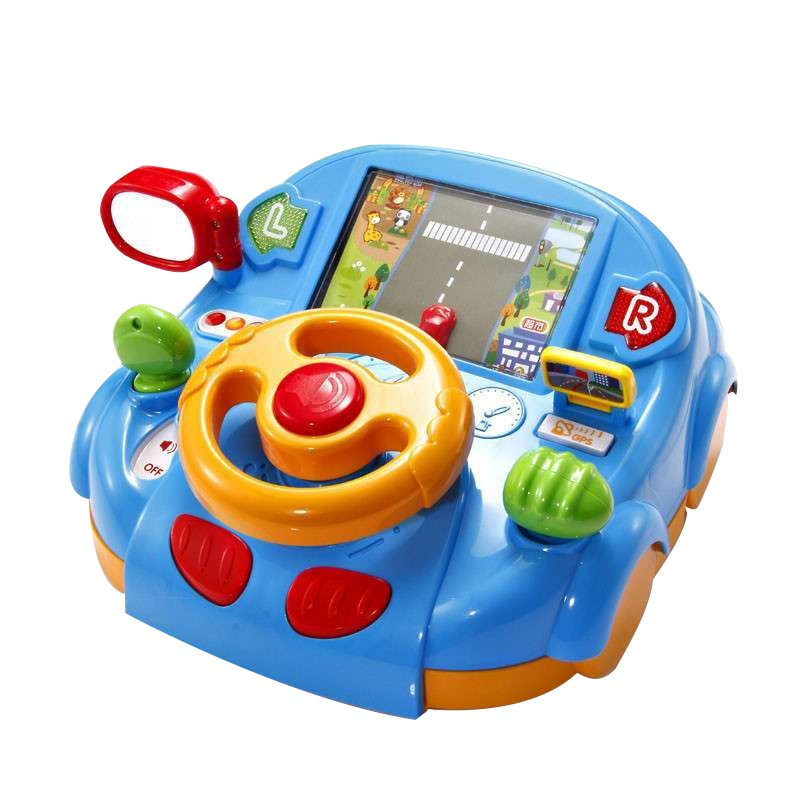 澳贝动感驾驶室463428仿真方向盘模拟开车早教益智感官训练1-2-3岁男孩女孩玩具