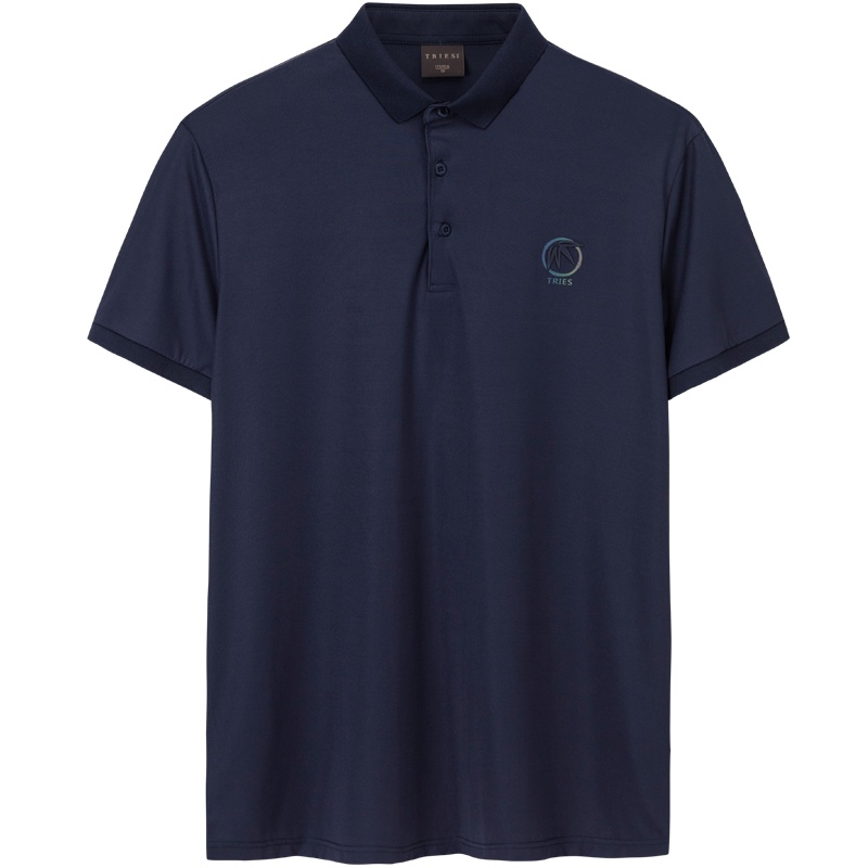 才子男装官方旗舰翻领Polo衫男2021年夏季新款透气商务针织速干T恤潮