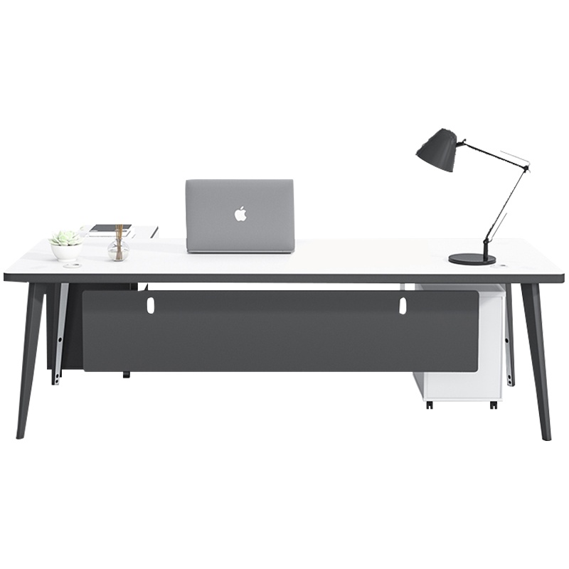 质凡简约现代家具办公桌老板桌办公主管桌经理桌椅组合板式大班台