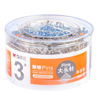 晨光(M&G)ABS92601 3号PVC筒装大头针100g 5筒装 固定针定位针小号不锈钢 小头大头钉财务办公学习用品
