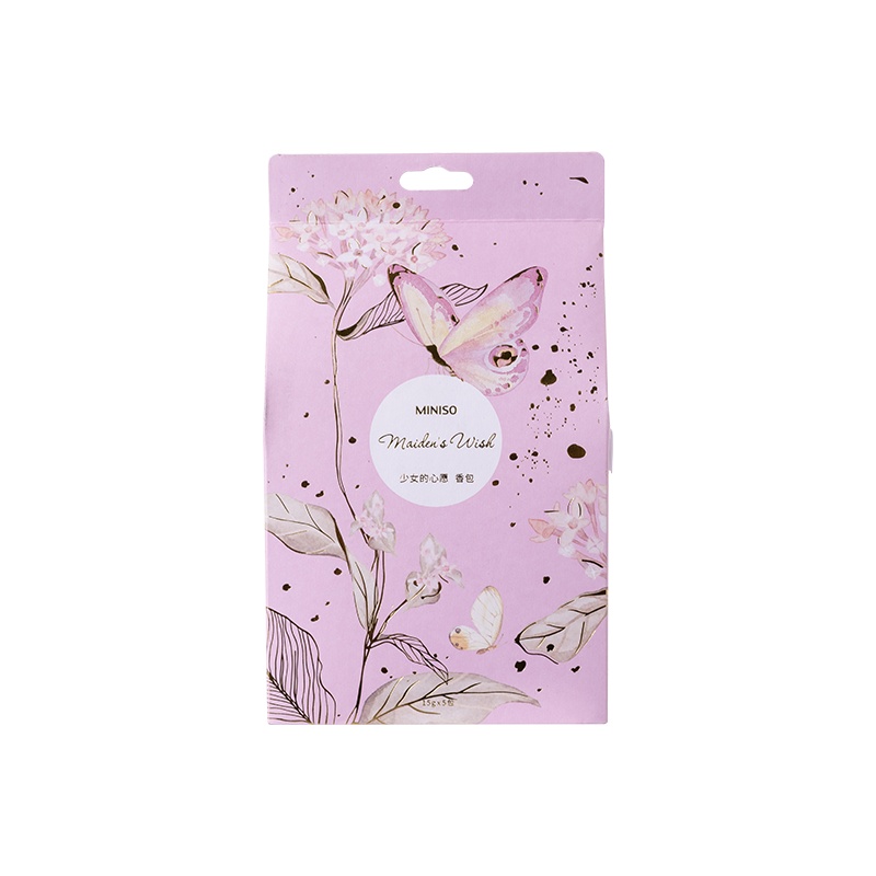 名创优品(miniso) 蝶恋花系列香包持久清香家用卧室衣橱除味香味[少女的心愿]
