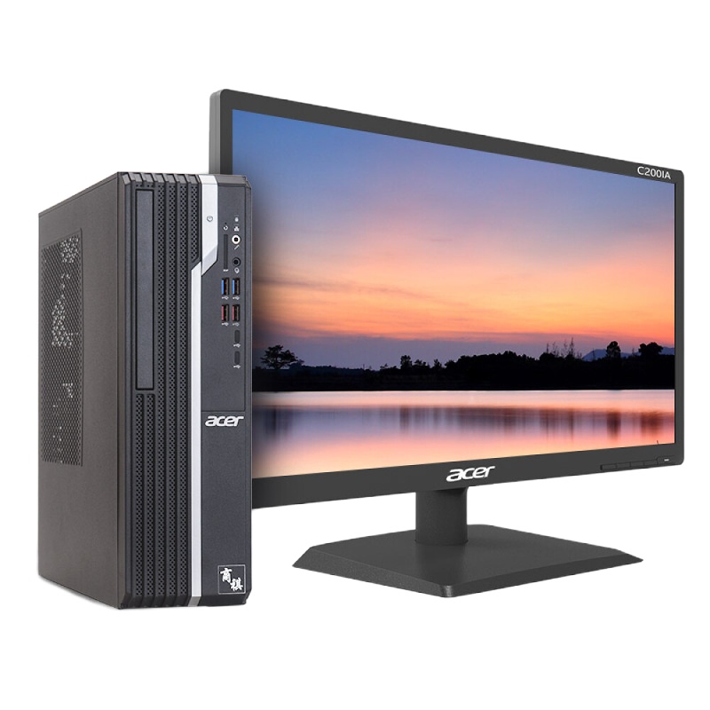 宏碁办公台式电脑整机 (九代i5-9400 8G 256SSD+1T GT730 2G独显)21.5英寸