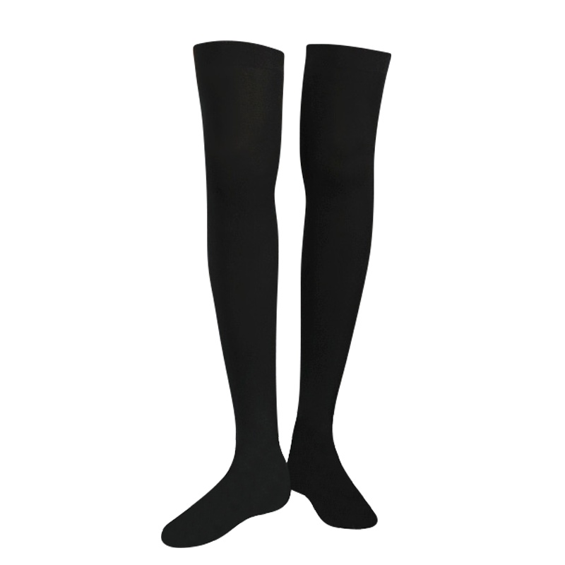 3双浪莎长筒袜女过膝日系学生半筒袜子足底防滑夏季薄款中筒小腿袜女