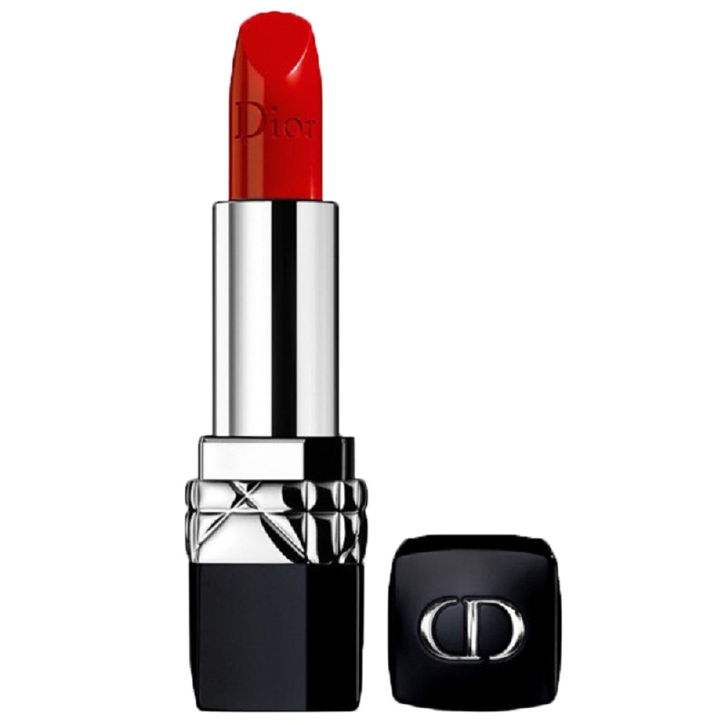 [专柜正品 顺丰速运]Dior 迪奥烈艳蓝金唇膏520#我爱你 爱情水红色 3.5g 自然清新靓丽 淡化唇纹