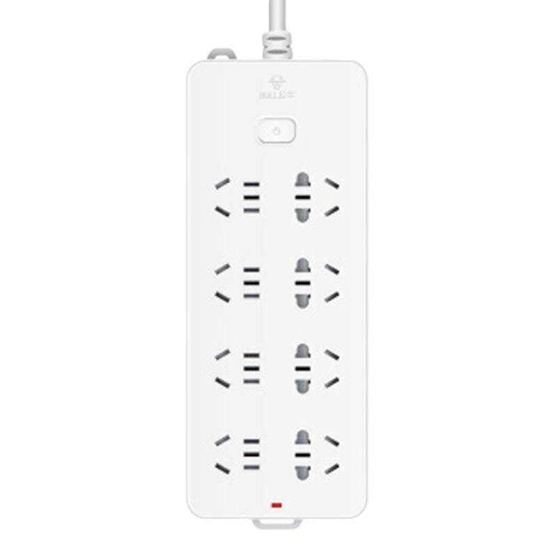 公牛(BULL)GN-217 8位总控全长3米超功率保护 新国标插座 插线板 插排 排插 接线板 拖线板