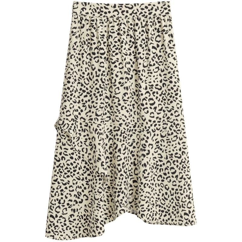OtherMix豹纹半身裙女2021年夏季新款韩版a字显瘦印花中长裙