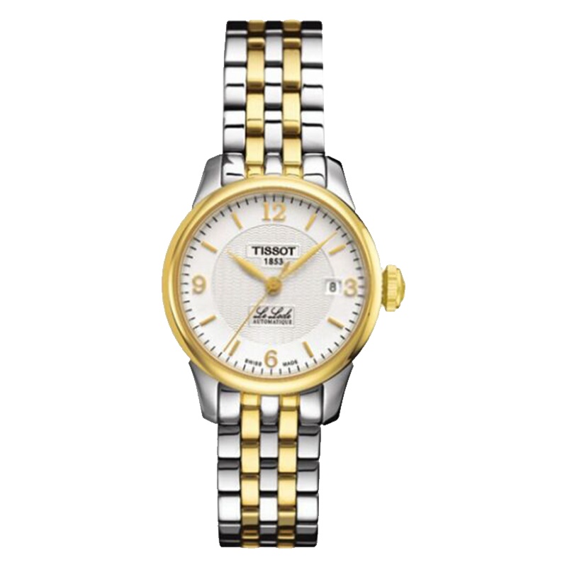 天梭(TISSOT)力洛克系列自动机械时尚商务休闲简约钢带女士手表T41.2.183.34