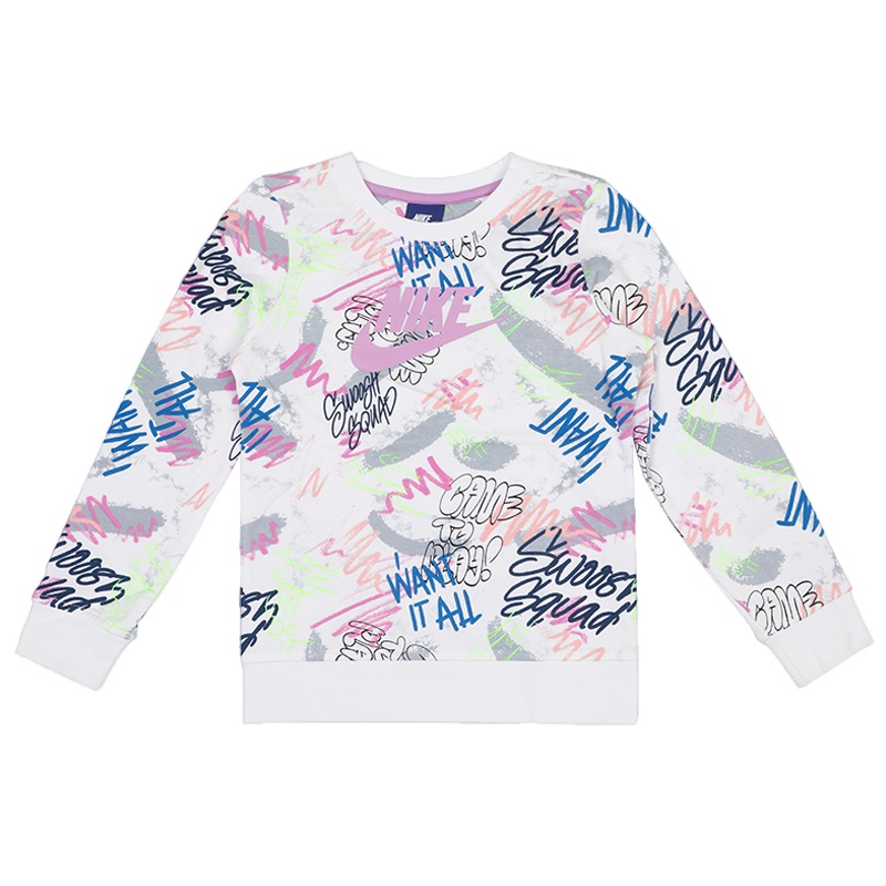 耐克儿童(NIKE KIDS) NIKE YA 女童圆领套头卫衣 81422HO177001