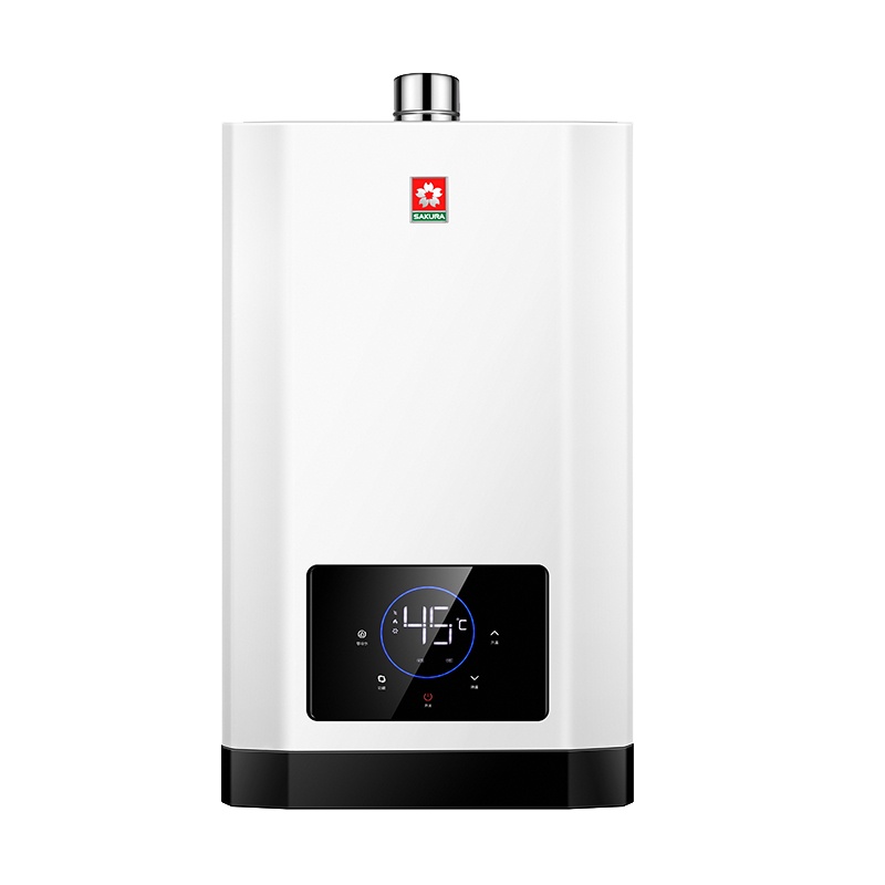 樱花(SAKURA)燃气热水器16升零冷水 天然气热水器 大水量 变频恒温定时 保温节能省气JSQ30-028F