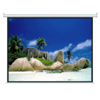 钻石投影仪电动投影幕布高清白塑幕布保修一年 含安装