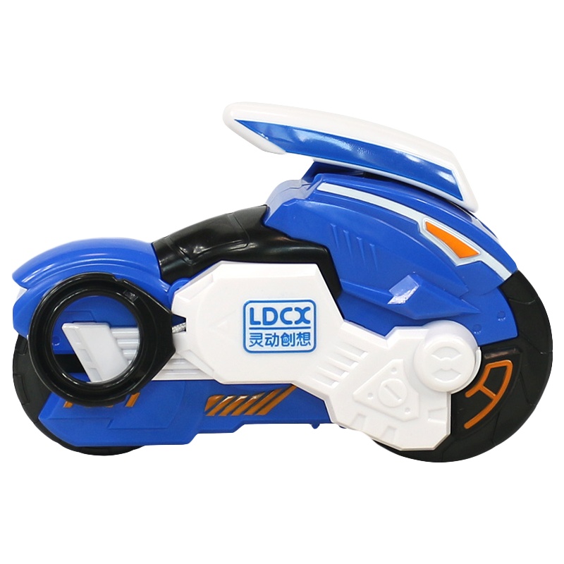 灵动创想魔幻旋风轮炫风轮陀螺摩托车发射对战回旋男孩女孩玩具战轮炫斗轮华丽版寒光风神7912