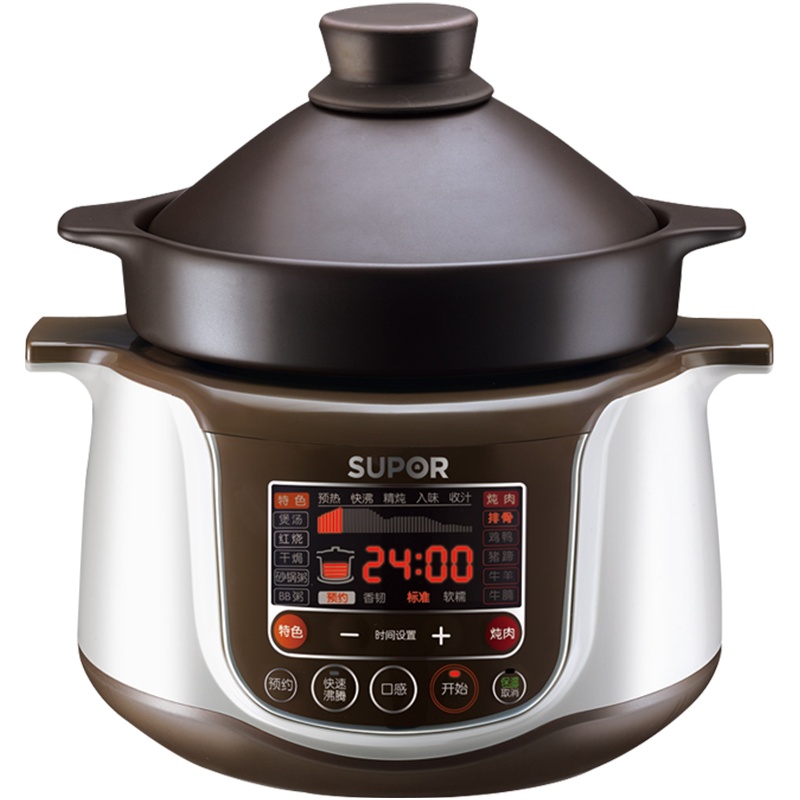 苏泊尔(SUPOR电炖锅多功能3L容量1-3人电炖盅煲汤锅煮粥锅电锅耐高温中华炽陶内胆多功能菜单TG30YC1-60