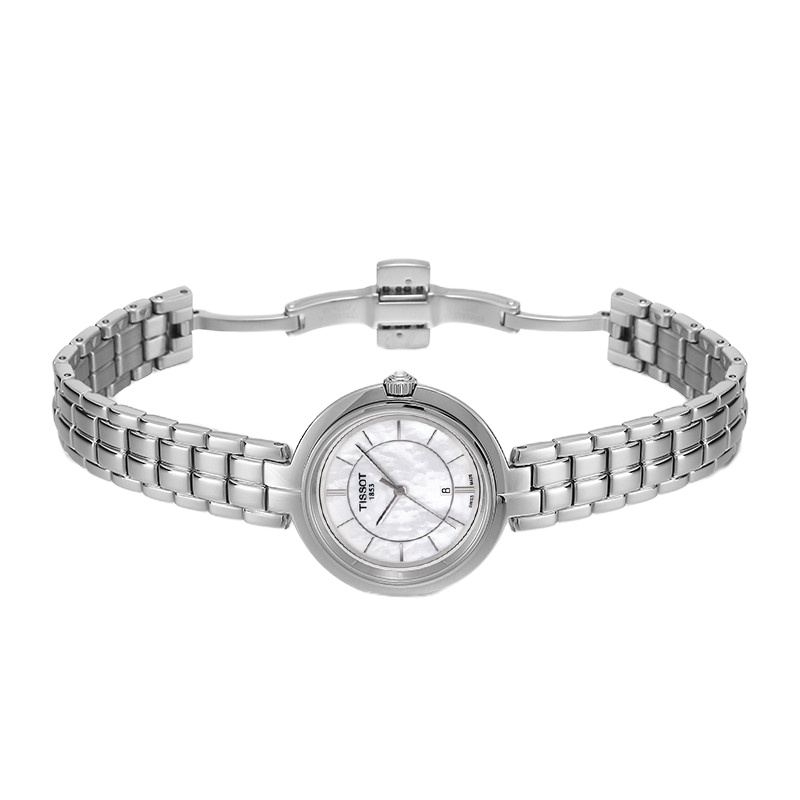 TISSOT天梭弗拉明戈系列钢带女士石英表T094.210.11.111.00