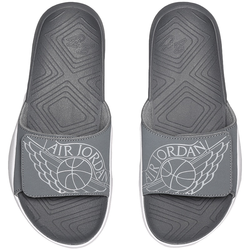 NIKE耐克男鞋拖鞋Jordan hydro 7魔术贴透气凉鞋 AA21517 AA2517-002烟灰+白