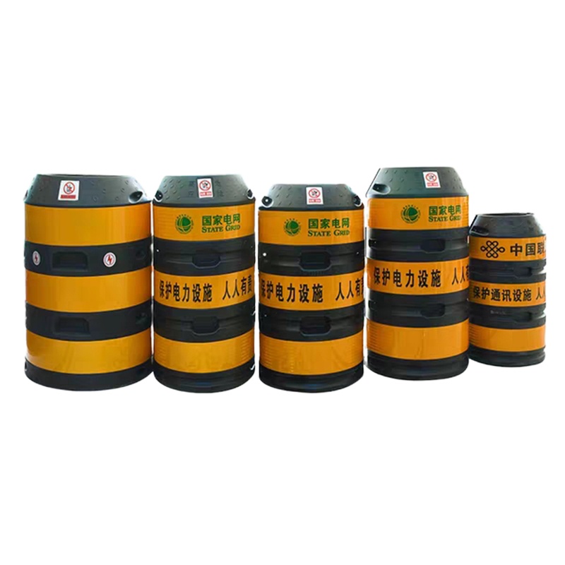 电杆防撞桶 电线杆防撞墩 警示反光防护墩1200*650mm