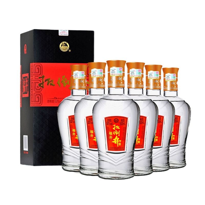 [厂家直营]扳倒井52度福井 500ml*6瓶 浓香型白酒 整箱装
