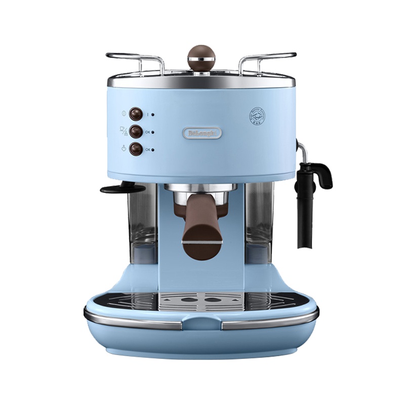 [欧洲原装进口]德龙(DeLonghi)ECOV311意式半自动咖啡机 不锈钢 滴漏式 咖啡机 海洋蓝