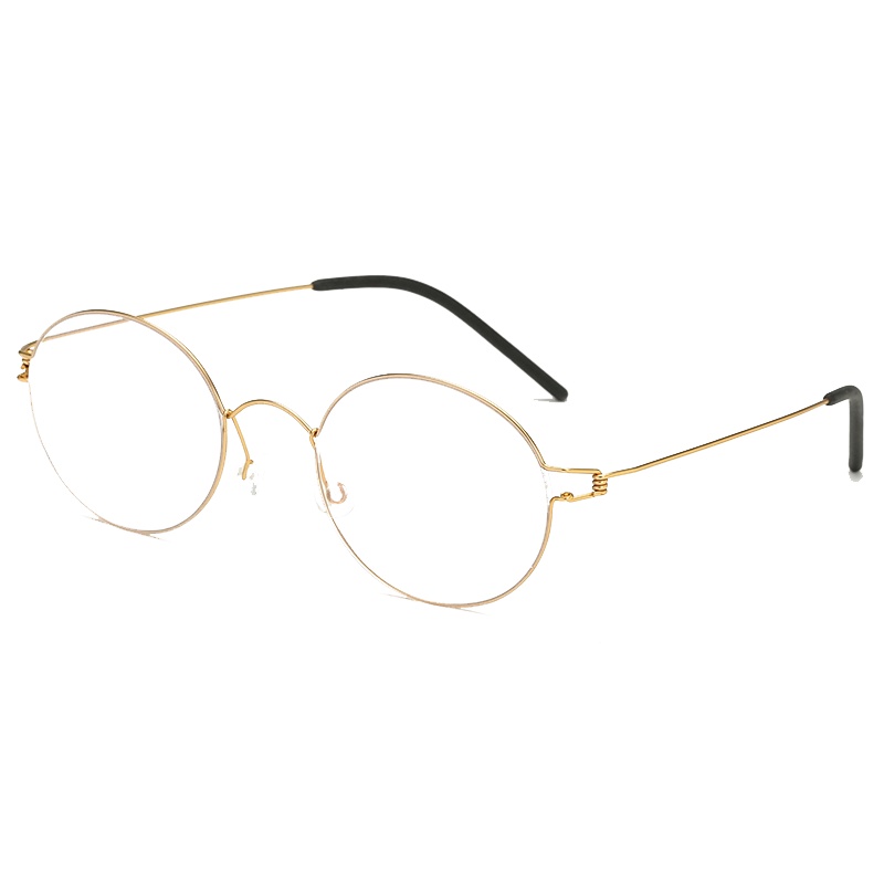 SUN TILES超轻圆框钛近视眼镜框防蓝光护目镜男女镜框商务大脸无螺丝配镜文艺