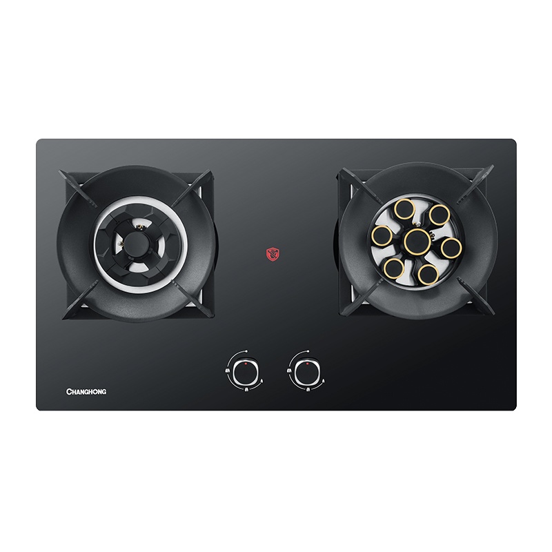 长虹家用燃气灶大火力安全防烫双眼煤气灶液化汽台式嵌入式两用
