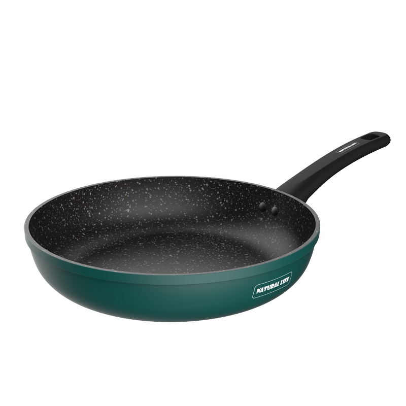 爱仕达(ASD)煎锅26CM 意式设计晶石磁通新不粘煎锅平底锅烙饼锅牛排煎锅家用 JL26S8WG 电磁炉燃气通用