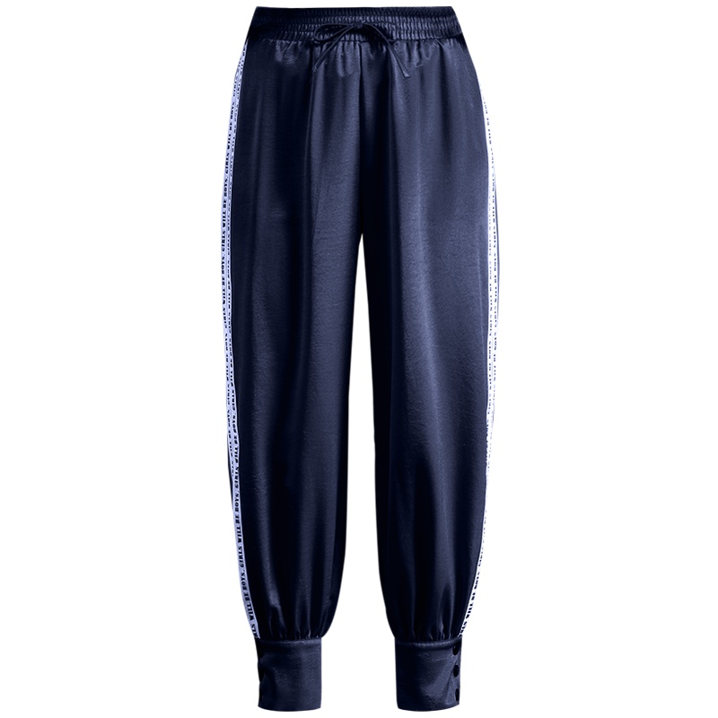 娅丽达女裤2019夏季新款运动裤女休闲宽松哈伦九分薄款学生裤子I2901