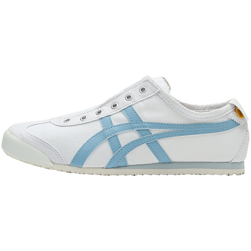 鬼冢虎男鞋女鞋休闲鞋MEXICO一脚蹬帆布运动鞋1182A087-100